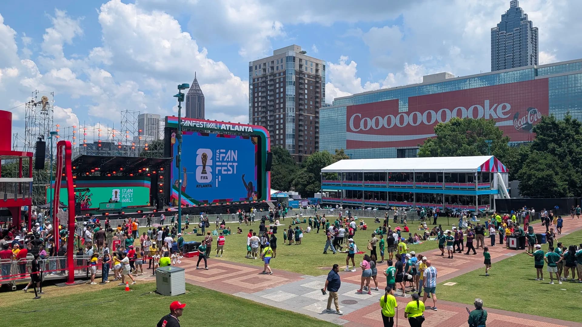 The fan fest · Atlanta